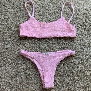 Pink bikini set